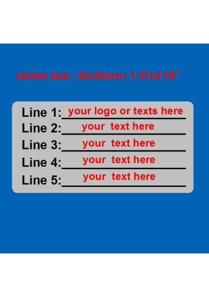 Özel Baskı Delinemez Garanti Voıd Etiket Sticker Seri x - (Yurt Dışından) fiyatları