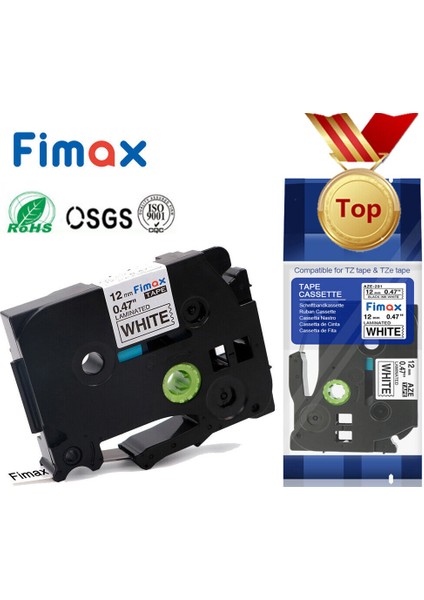 4 Paket Tarzı 18 mm Uyumlu Brother TZ-231 Tze P-Touch Etiket Bantı Seti (Yurt Dışından)