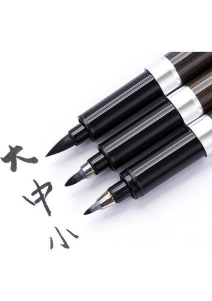 Kalın Fırça Ucu Siyah Kaligrafi Sanatı Çizim Scrapbooking Japon Marker Yumuşak Uç (Yurt Dışından) fırsatları