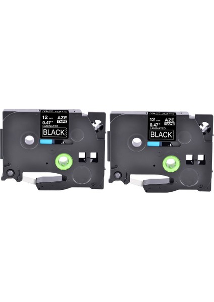 Brother TZ335 TZ-335 PT-H100 Pt-E Için 2pk Siyah Üzerine Beyaz Etiket Bantı (Yurt Dışından)