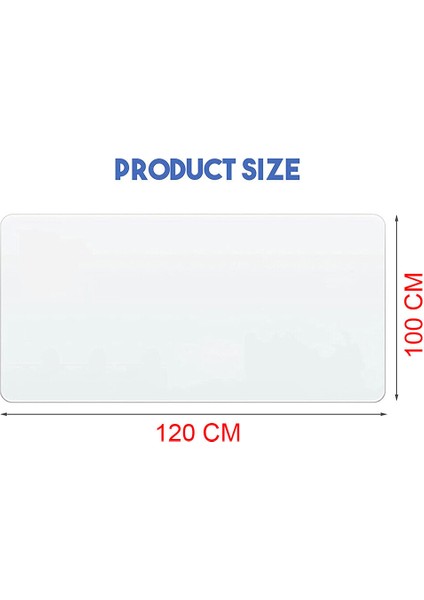 120*100CM Kaymaz Ofis Koltuk Zemin Bilgisayar Halı Koruyucu Pvc Plastik Şeffaf Matsız Ofis Sandalyesi Desk Mat (Yurt Dışından)
