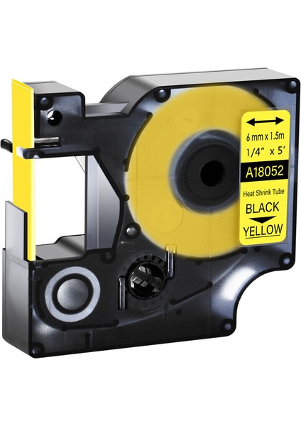 Dymo Rhino Isı Daralan Tüp Endüstriyel Etiket Bantı 6mm*1.5m (Yurt Dışından)