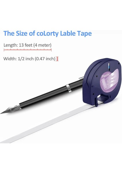 Dymo Letratag Uyumlu 5pk Dolum Plastik Etiket Şeridi (Yurt Dışından) modelleri