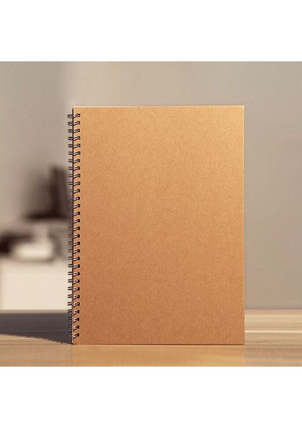 Yeni 32K Bobin Kraft Kapaklı Boş Beyaz Kağıt Defter Günlük Not Defteri Defter Kitabı (Yurt Dışından)