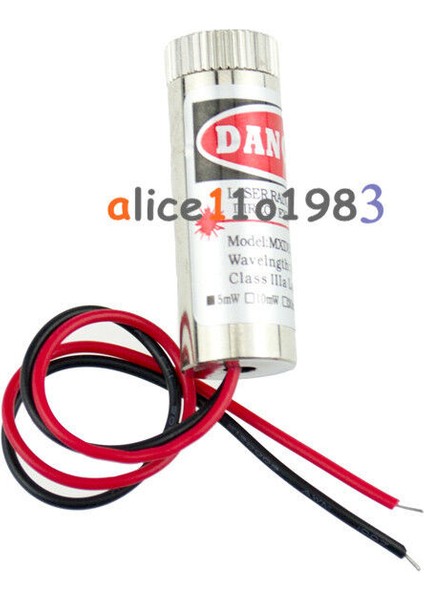 Mw Ayarlanabilir Kırmızı Lazer Modülü Odak Şerit Lens Lazer Başlığı (Yurt Dışından)