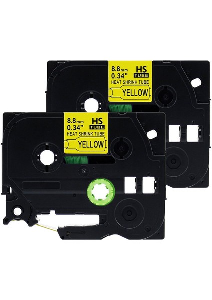 AHS-621-2 Stili 2 Paket Brother Isıtma Daraltma Tüpleri Hse P Touch Etiket Bandı ile Uyumlu (Yurt Dışından)