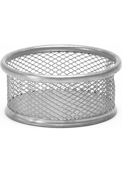 Gümüş- Ataş Pot Metal Ofis Telle Kutu Masa Düzenleyici Set Kırtasiye Düzenleyici Mektup Tepsileri Kalemlik (Yurt Dışından)