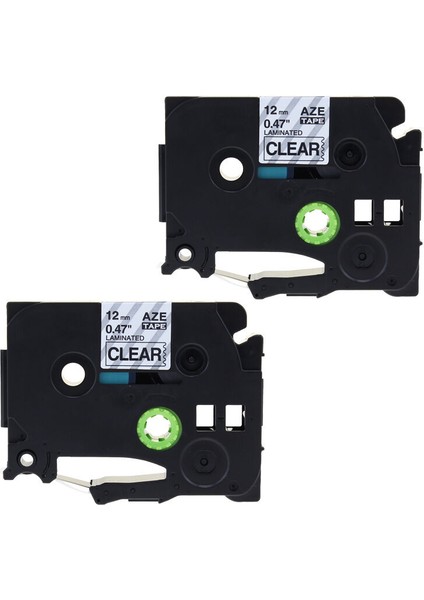 AZE-131-2 Şeffaf Siyah 12MM TZ231 TZE231 Uyumlu Brother P-Touch Etiket Bantı PT-D210 Pt 1280 (Yurt Dışından)