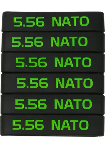 Siyah-Yeşil 6'lı Paket Aolamegs Nato Dergi Kapak Lastik Bantları - Magazin Kimlik Etiketleri - Açık Mavi (Yurt Dışından)