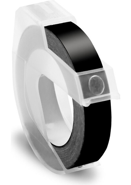 Siyah A520109 Stili 2 Parça Dymo 3D Kabartma Etiket Şeridi Xpress Etiket Makinesi Plastik Uyumlu (Yurt Dışından)