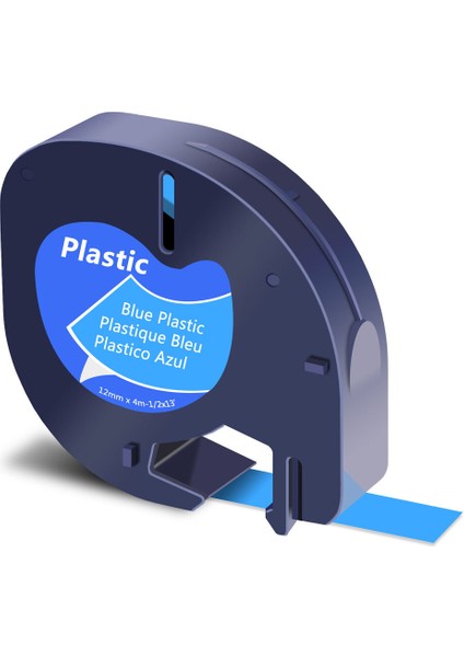 Dymo Letratag QX50 Için Siyah Mavi Plastik Etiket Şeridi Dolumu (Yurt Dışından) fiyatları