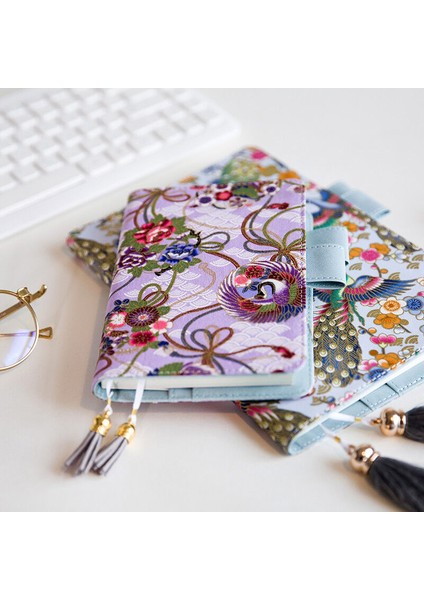 A6 Phoenix A5 A6 Hobotyle Tavus Kuşu Turna Anka Temalı Kumaş ve Pu Defter Kapağı (Yurt Dışından) fırsatları