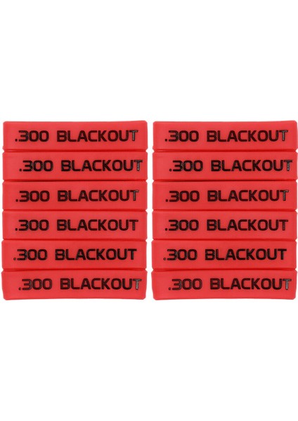 Kırmızı-Siyah 12'li Paket Aolameg Blackout Dergiler Için Bandaj Kauçuk Bantlar - E-Ticaret Ürün Başlığı (Yurt Dışından)