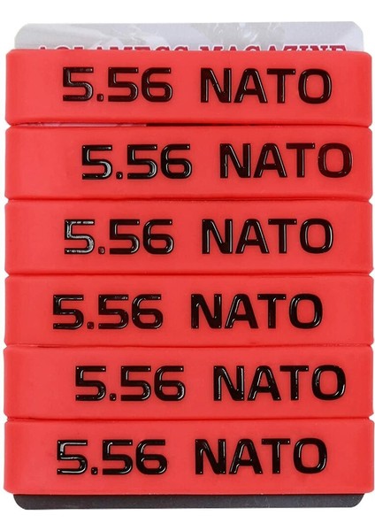 Kırmızı-Siyah 6'lı Paket Aolamegs Nato Dergi Kapak Lastik Bantları - Magazin Kimlik Etiketleri - Açık Mavi (Yurt Dışından)
