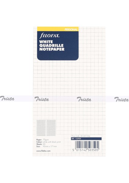 Filofax Kişisel Organizatör Günlük Beyaz Çizgili Not Kağıdı - Hediye (Yurt Dışından)