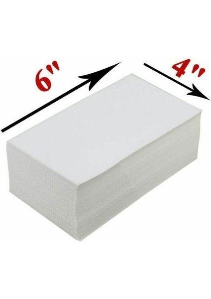 NO.1500 Boyutu Zebra Rollo Nex Sato Için 4x6 Fanfold Doğrudan Termal Etiketler (Yurt Dışından)