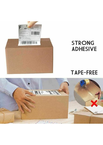 NO.1500 Boyutu Zebra Rollo Nex Sato Için 4x6 Fanfold Doğrudan Termal Etiketler (Yurt Dışından)