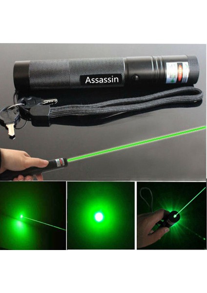 900 Metre Yeşil Lazer Pointer Kalem Görünür Işın Işık Lazer 1 Mw Kedi Köpek Oyuncak (Yurt Dışından)