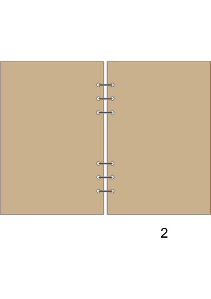 A6 Style Kraft Defter Dergi Günlük Gevşek Yaprak Dolgu Kağıdı El Yazması Kraft A5 A6 A7 (Yurt Dışından)