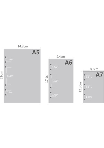 A6 Style Kraft Defter Dergi Günlük Gevşek Yaprak Dolgu Kağıdı El Yazması Kraft A5 A6 A7 (Yurt Dışından)