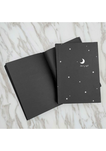 Siyah Karton Kapaklı Siyah Sayfalı Defter - Karalama Defteri (Yurt Dışından) modelleri