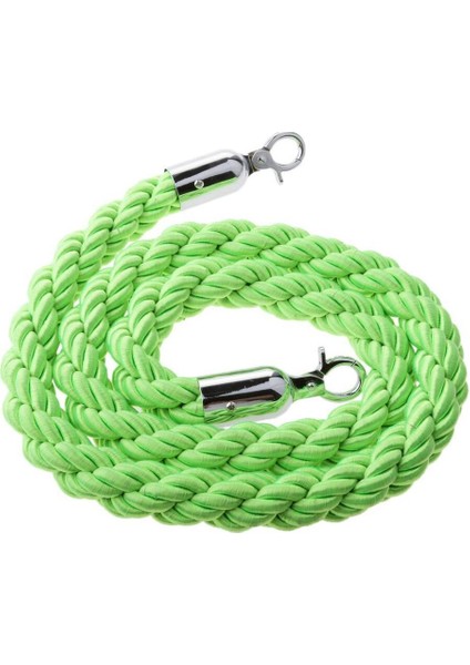 Bükülmüş 1.5m Yeşil 6 Renkli Kıvrımlı Kadife Halat Kalabalık Kontrol Kordon Direği Sıra Bariyeri (Yurt Dışından)