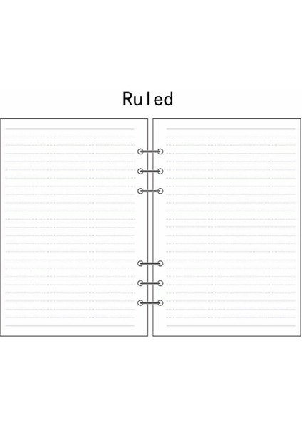 Kurallı Stil A5 A5A6A7 Kağıt Planlayıcı Günlük Takvim Ek Yenileme Defter Ajanda Notlar #s (Yurt Dışından)