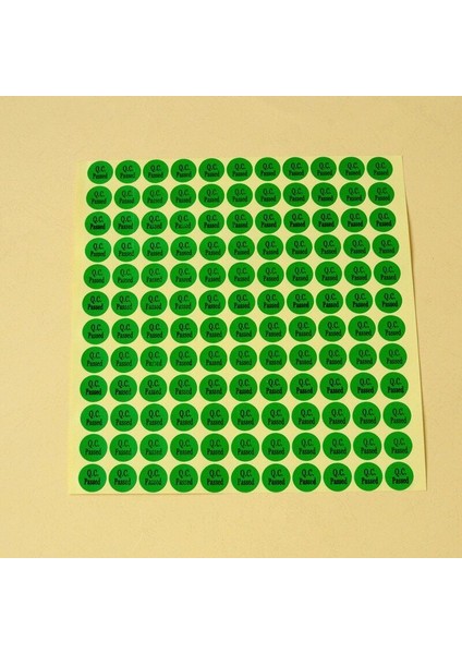 13 mm Yeşil 1 Sayfa Kendinden Yapışkanlı Kontrol Edildi Onaylı Etiketler Stickerlar Ev Okul Ofis (Yurt Dışından)