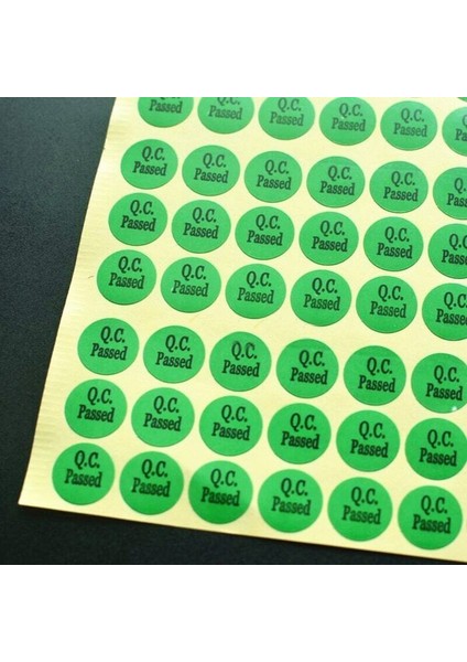13 mm Yeşil 1 Sayfa Kendinden Yapışkanlı Kontrol Edildi Onaylı Etiketler Stickerlar Ev Okul Ofis (Yurt Dışından)