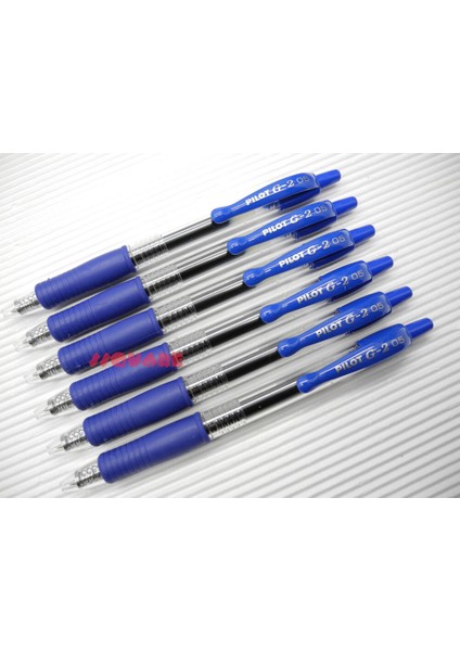 6 x Pilot G Extra Fine Retractable Encre Jel Rulo Kalem, Mavi (Yurt Dışından)
