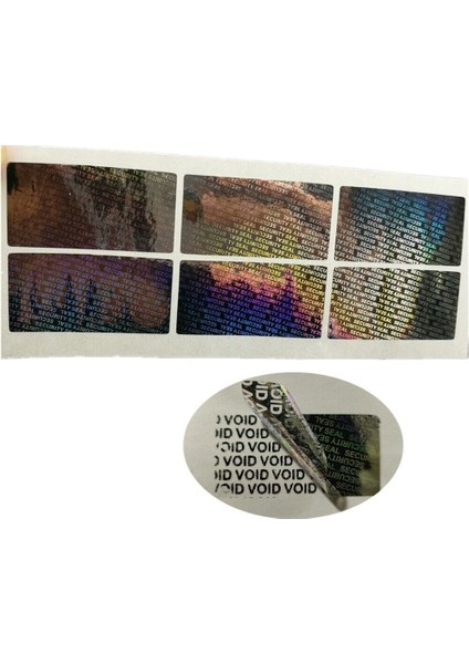 Hologram Güvenlik Mührü Manipülasyona Karşı Garanti Geçersiz Etiket Sticker 40*20MM (Yurt Dışından)
