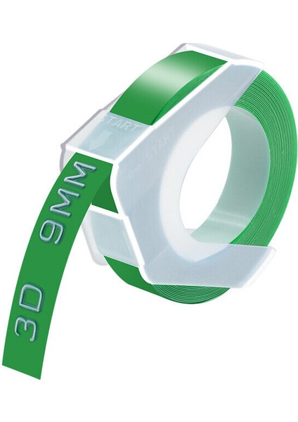 Dymo Etiket Makineleri Için 5pk Siyah Kırmızı Yeşil Mavi 3D Plastik Kabartma Bantlar (Yurt Dışından) modelleri