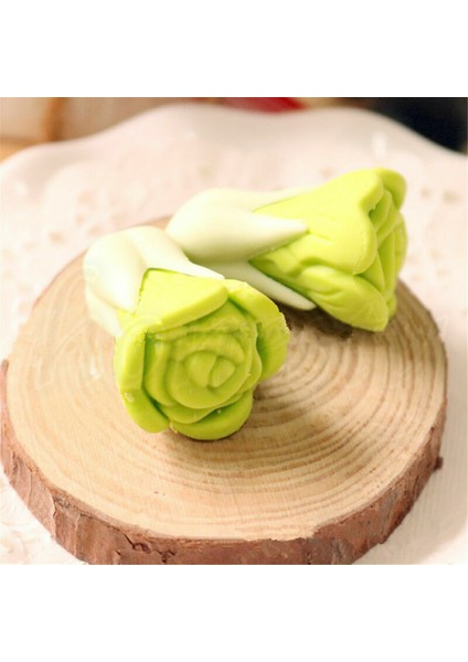 2 Adet Çin Lahanası Sevimli Yiyecek Silgi Yenilik Ev Dekor Öğrenci Kırtasiye Çocuk Hediye (Yurt Dışından)