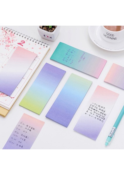 1 Takım Okul ve Ofis Aksesuarı Uzun Gradyan Not Etiketi Kırtasiye Yapışkanlı (Yurt Dışından) fiyatları