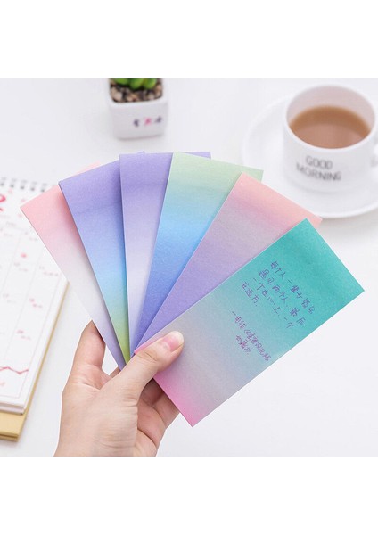 1 Takım Okul ve Ofis Aksesuarı Uzun Gradyan Not Etiketi Kırtasiye Yapışkanlı (Yurt Dışından) modelleri