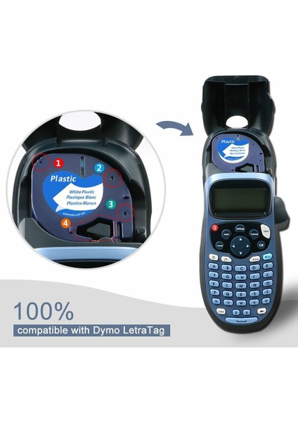 Dymo Letratag Etiket Makinesi LT-100H Uyumlu Elastik Bant (Yurt Dışından) fiyatları