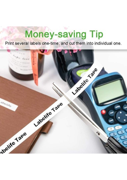 Dymo Letratag Etiket Makinesi LT-100H Uyumlu Elastik Bant (Yurt Dışından) modelleri