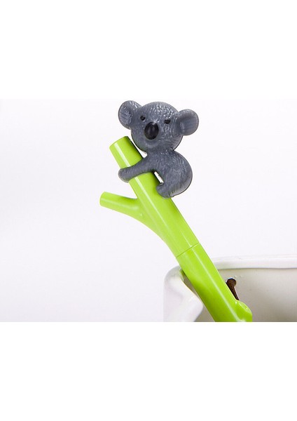 Koyu Gri Sevimli Koala Desenli Çocuk Hediyesi Için 1 Parça Okul ve Ofis Kırtasiye Jel Mürekkepli Kalem (Yurt Dışından)