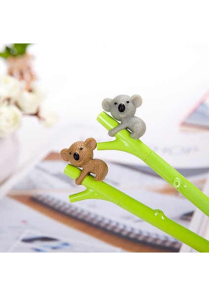 Koyu Gri Sevimli Koala Desenli Çocuk Hediyesi Için 1 Parça Okul ve Ofis Kırtasiye Jel Mürekkepli Kalem (Yurt Dışından) fırsatları