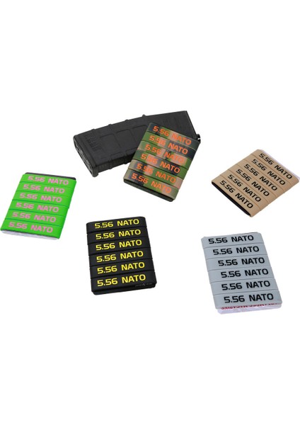 Siyah-Kırmızı 6'lı Paket Aolamegs Nato Dergi Kapak Lastik Bantları - Magazin Kimlik Etiketleri - Açık Mavi (Yurt Dışından) modelleri