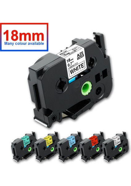 Gümüş TZE-941 Üzerine Siyah 18MM Etiket Şeridi Uyumlu Brother P-Touch Etiket Makinesi Tze TZ-241 Şeritleri (Yurt Dışından)