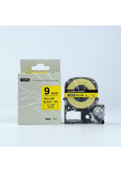 Epson Bant Etiket Lc-3ybw Siyah Sarı Uyumlu LW300 Lw Için 2 Paket (Yurt Dışından)