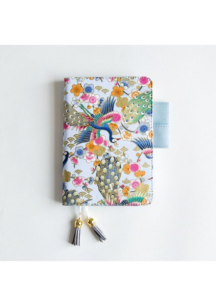 A6 Tavuskuşu A5 A6 Hobotyle Tavus Kuşu Turna Anka Temalı Kumaş ve Pu Defter Kapağı (Yurt Dışından)