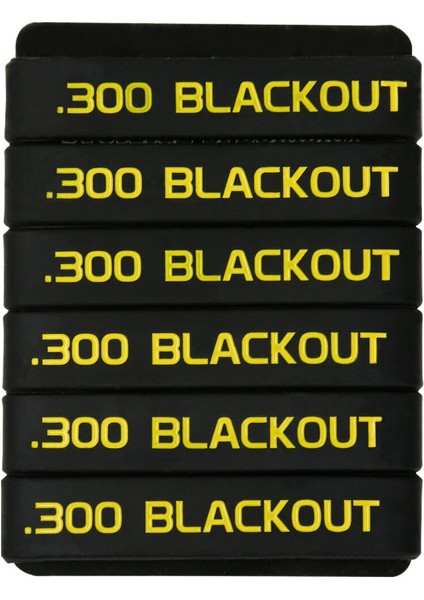 Siyah-Sarı 6'lı Paket Aolameg Siyah Dergi Bandı Paketi - Dergiler Için Kauçuk Bantlar (Yurt Dışından)