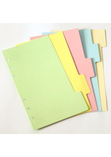 A7 5 Adet A5A6A7 Boyutlu Renkli Sekmeli Bölme Ek Yenileme Organizatör #b9 (Yurt Dışından) fiyatları