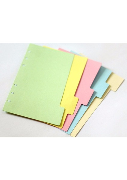 A7 5 Adet A5A6A7 Boyutlu Renkli Sekmeli Bölme Ek Yenileme Organizatör #b9 (Yurt Dışından) modelleri