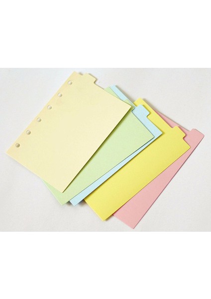 A7 5 Adet A5A6A7 Boyutlu Renkli Sekmeli Bölme Ek Yenileme Organizatör #b9 (Yurt Dışından) fırsatları