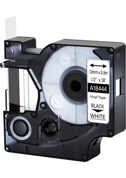 Dymo Rhino Pro Şerit Için 1pk Siyah Beyaz Ind Vinil Etiket (Yurt Dışından) fiyatları