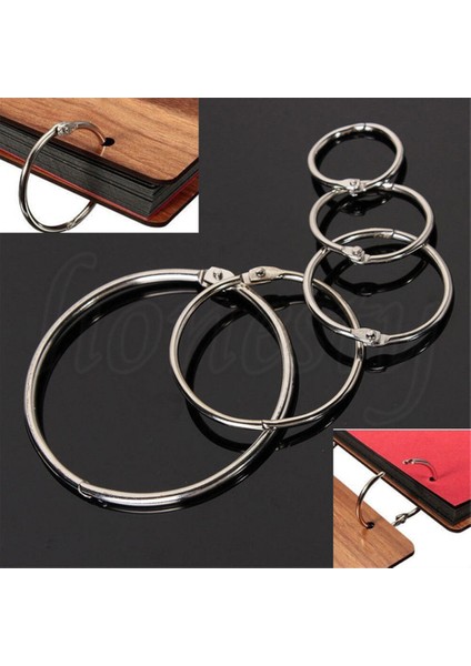 30 mm Metal Menteşeli Halka Defter Bağlayıcı El Sanatları Fotoğraf Albümü Bölmeli Anahtarlık Hatıra Defteri (Yurt Dışından) fırsatları