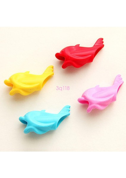 Parmak (1pc) Parmak Kavrama Silikon Çocuk Bebek Kalem Kalem Tutucu Yazmayı Öğrenmeye Yardımcı Araç (Yurt Dışından)